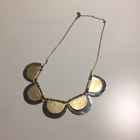 LOFT Jewelry - The Loft Silver and Gold Scallop Necklace LOFT Jewelry - The Loft Silver and Gold Scallop Necklace